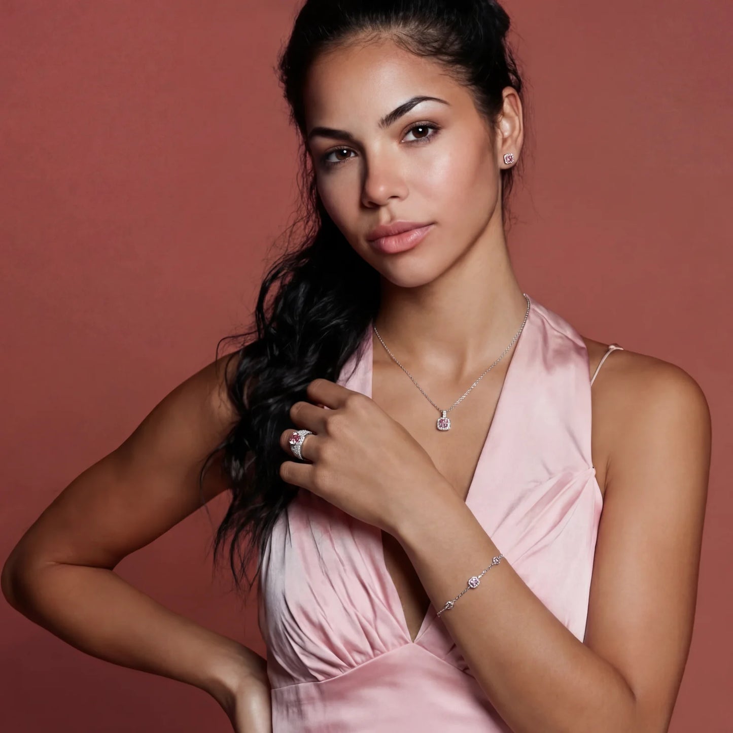 Blush Dreams Moissanite Set | Najera Studio