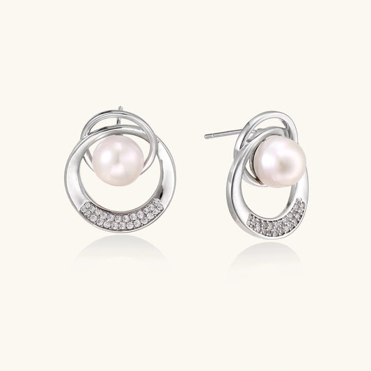 Pearl Orbit Studs | Najera Studio