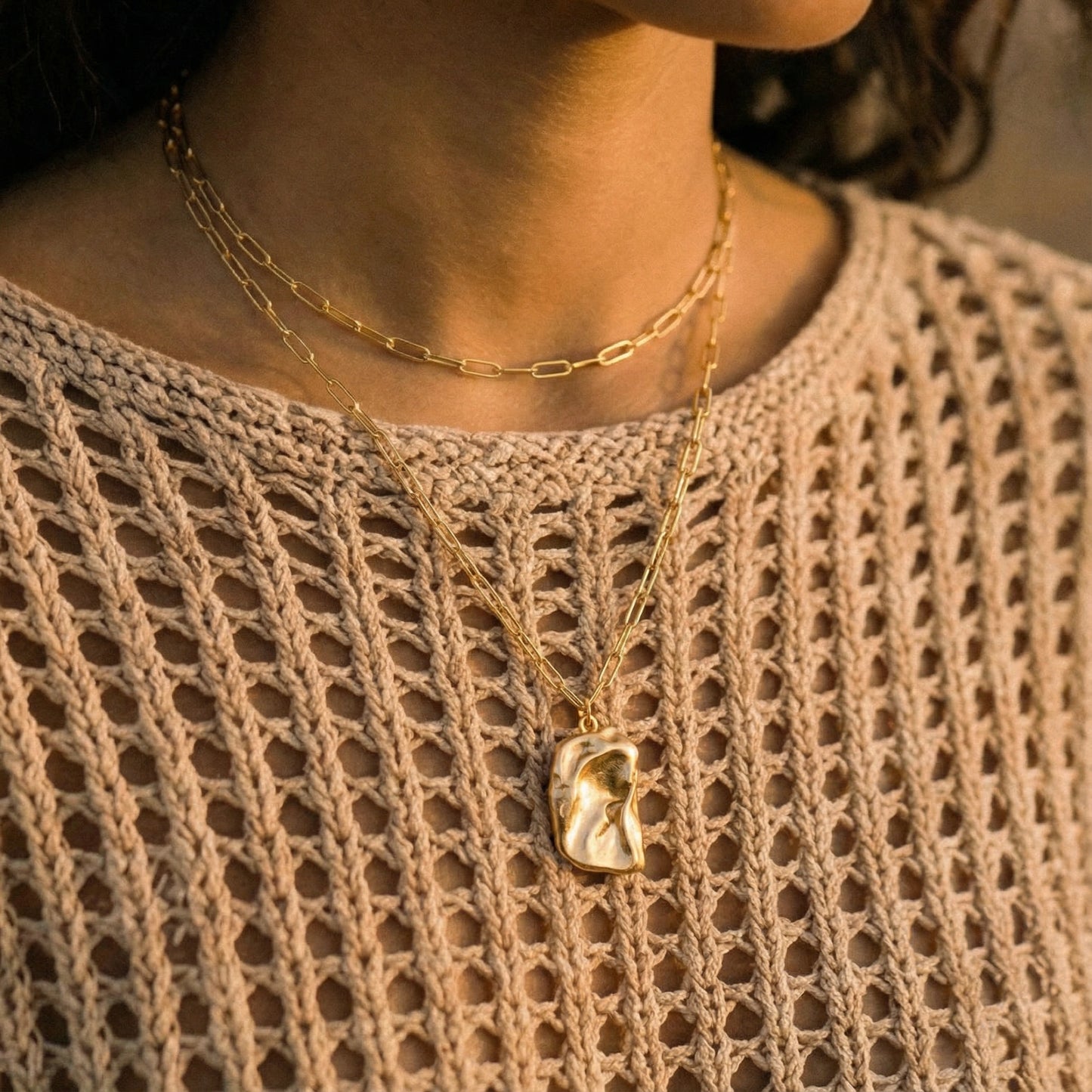 Liquid Dreams Layered Necklace | Najera Studio