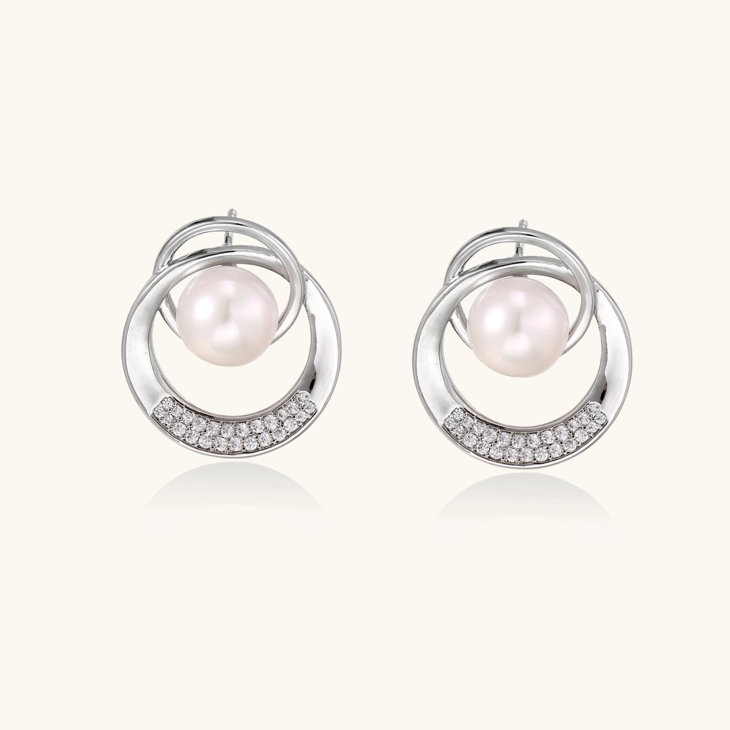 Pearl Orbit Studs | Najera Studio