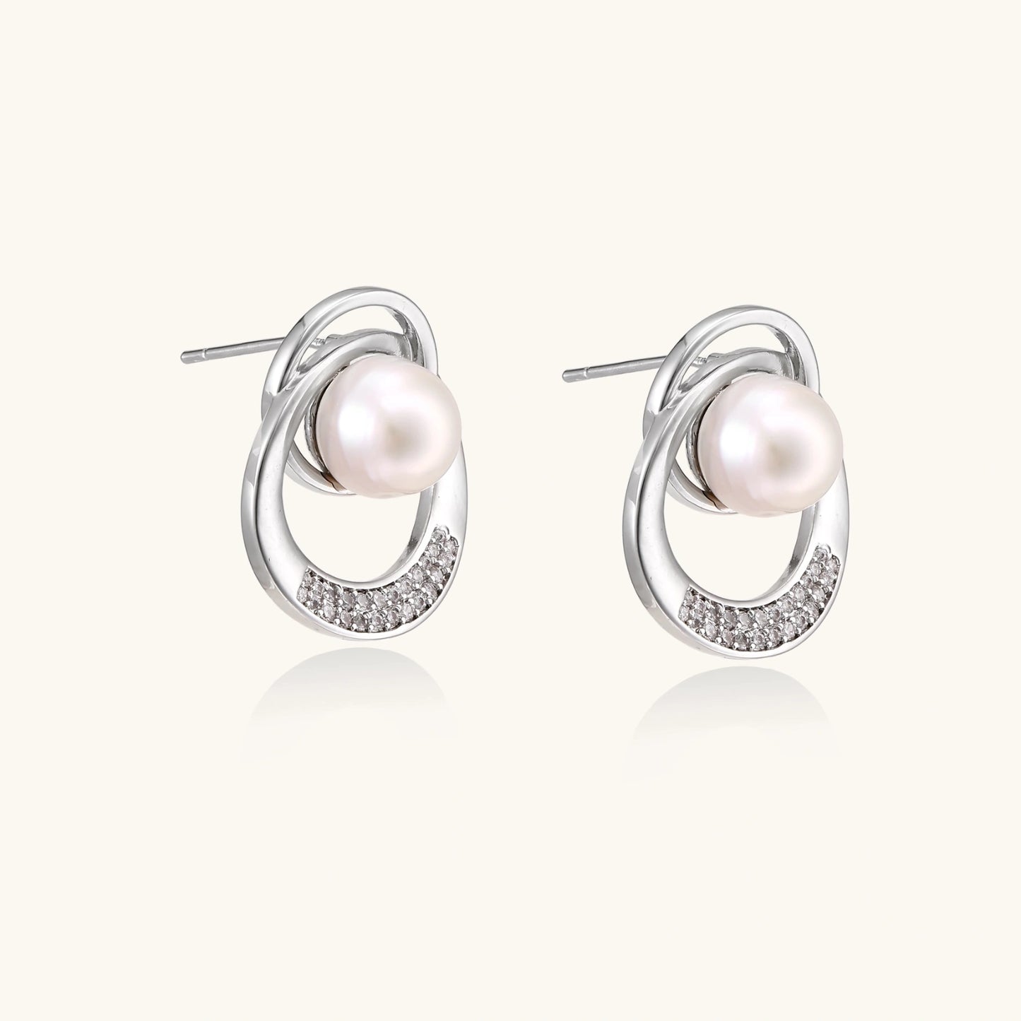 Pearl Orbit Studs | Najera Studio