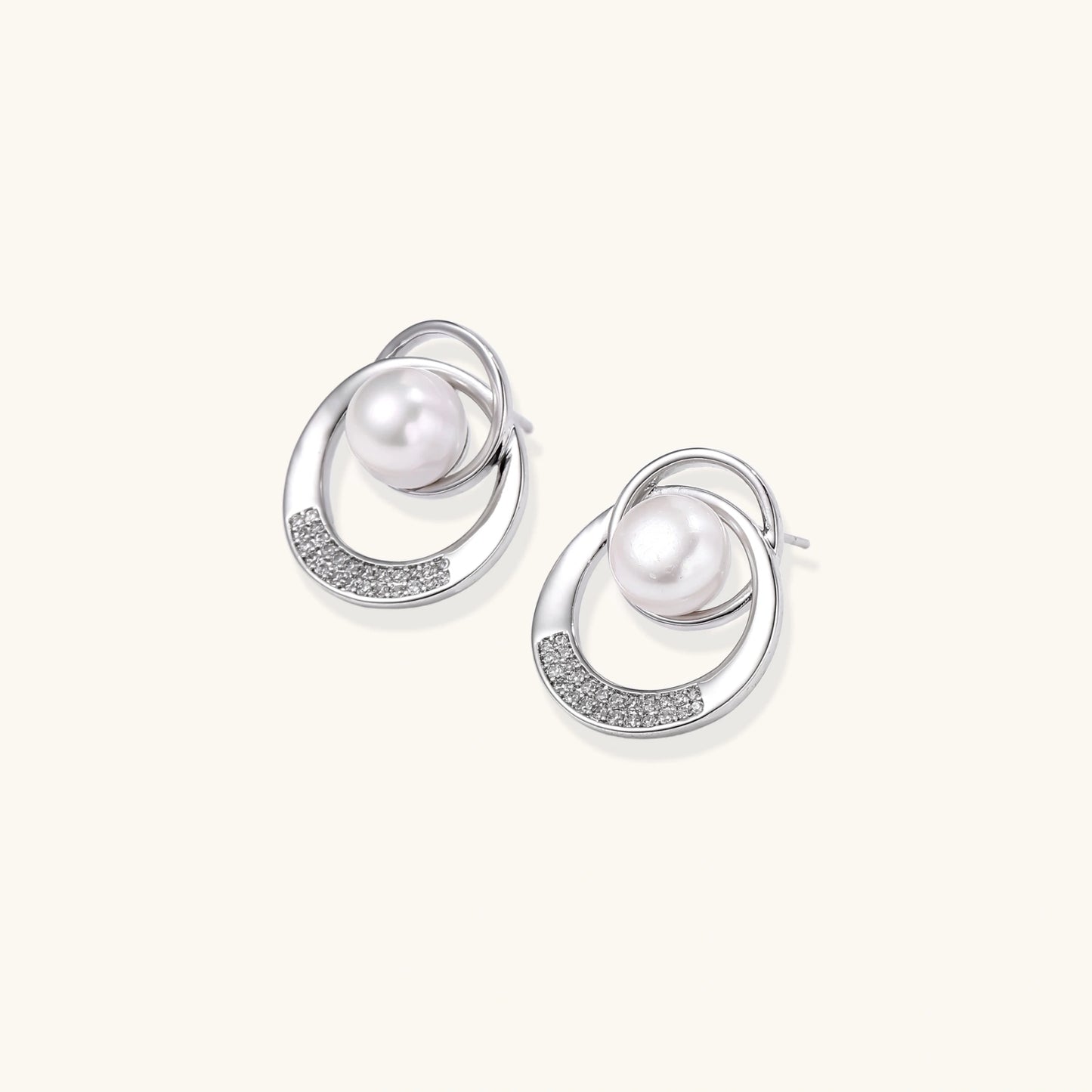 Pearl Orbit Studs | Najera Studio
