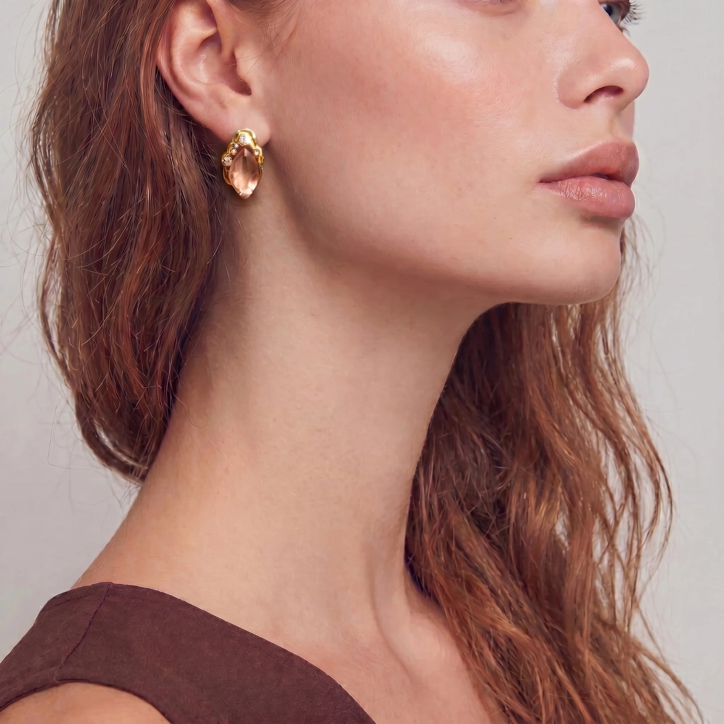 Coral Dreams Baroque Studs